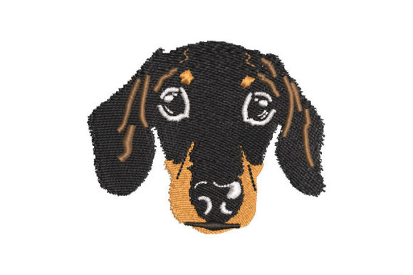 Dog Face: A Charming Machine Embroidery Design for Personalized Gifts