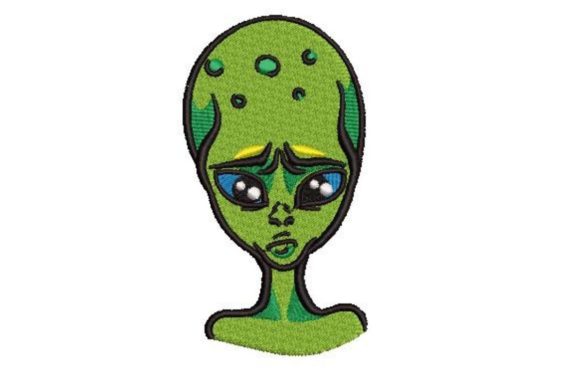 Frustrated Alien: A Playful Pick for Holiday Embroidery