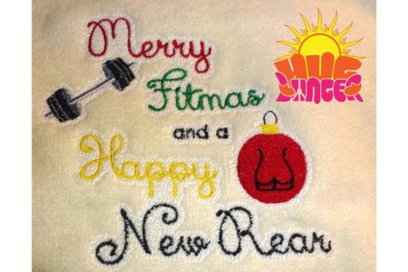 Merry Fitmas Review: A Festive Gym Embroidery Design