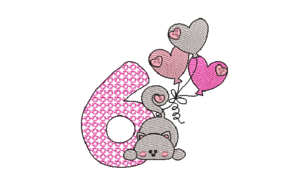 Number 6 Cat Sketch: A Sweet Embroidery Review