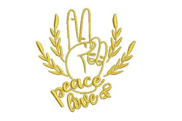 Peace Sign Hand: A Fresh Take on Boutique Sweatshirt Embroidery