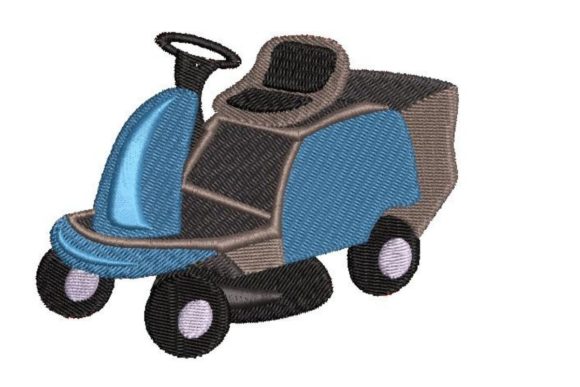 Ride on Lawn: A Festive Embroidery Design for Holiday Gifts